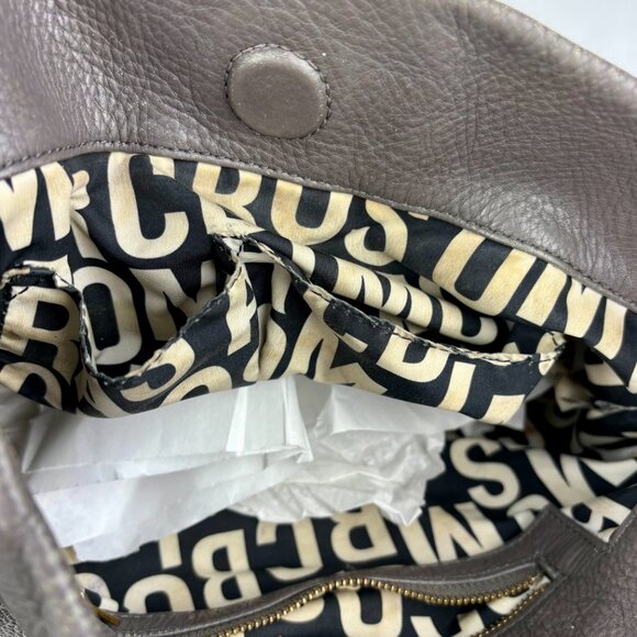 SALE! Marc Jacobs Classic Q Hillier Hobo - Gray Leather - Great Condition - Picture 11 of 14